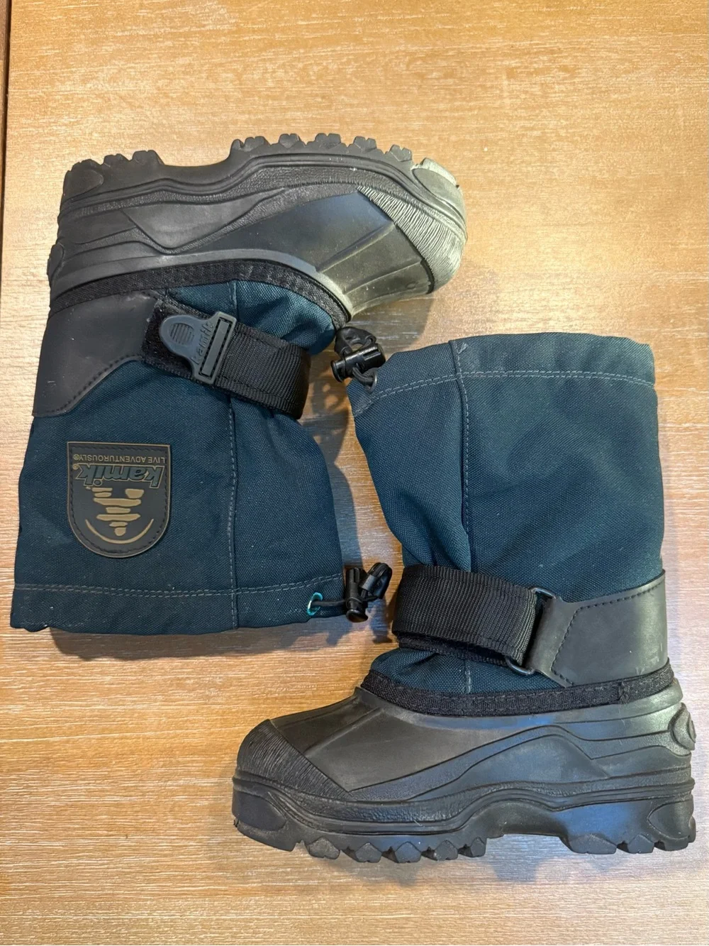Kamik Youth Waterbug Winter Snow Boot Waterproof Dk Teal Size 11